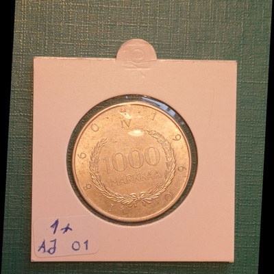 Suomi 1000 mk. - v 1960 .PAASIKIVI Katso kuvaus.