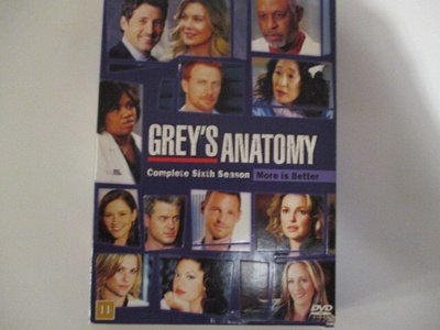 DVD GREYN ANATOMIA KAUSI 6