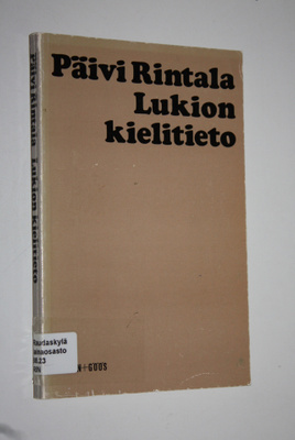 Päivi Rintala : Lukion kielitieto