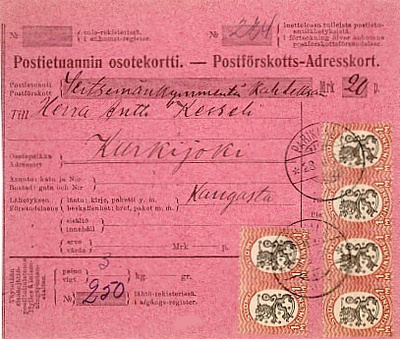 1917 1mk 6 kpl posiennakkopaketti