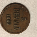5 penniä 1866 - pikkukuva 1