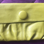 * H&M oliivinvihreä CLUTCH-LAUKKU * tekonahkaa * kuin uusi - pikkukuva 1