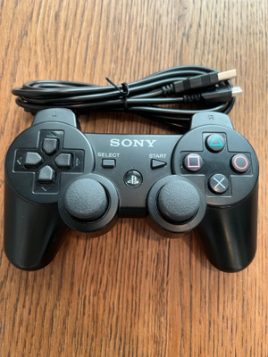 PS3 ohjain + latauskaapeli
