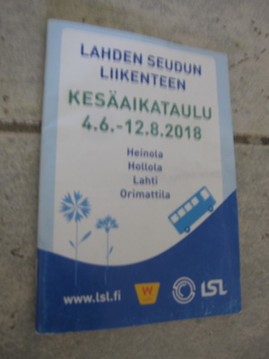 lahden seudun liikenteen kesäaikataulu 2018