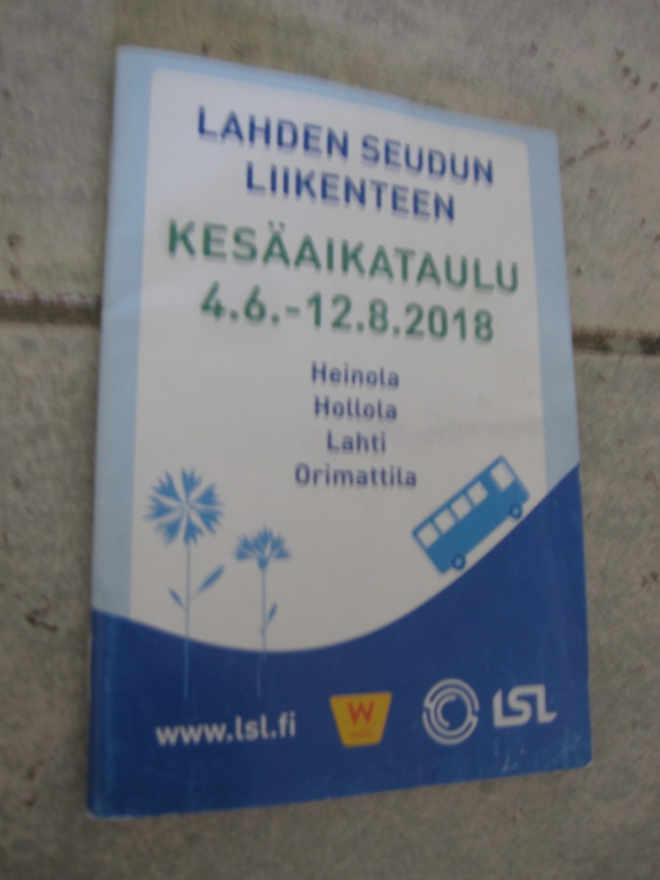 lahden seudun liikenteen kesäaikataulu 2018
