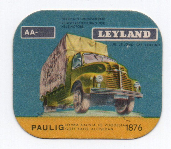 Kahvilappu Paulig LEYLAND