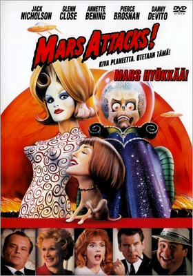Mars hyökkää! (Tim Burton 1996) komedia/scifi -suomijulk DVD