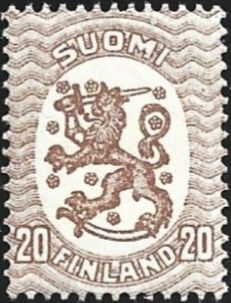 1924 M-17 Saarinen 20 p ruskea ** LaPe 99 b A