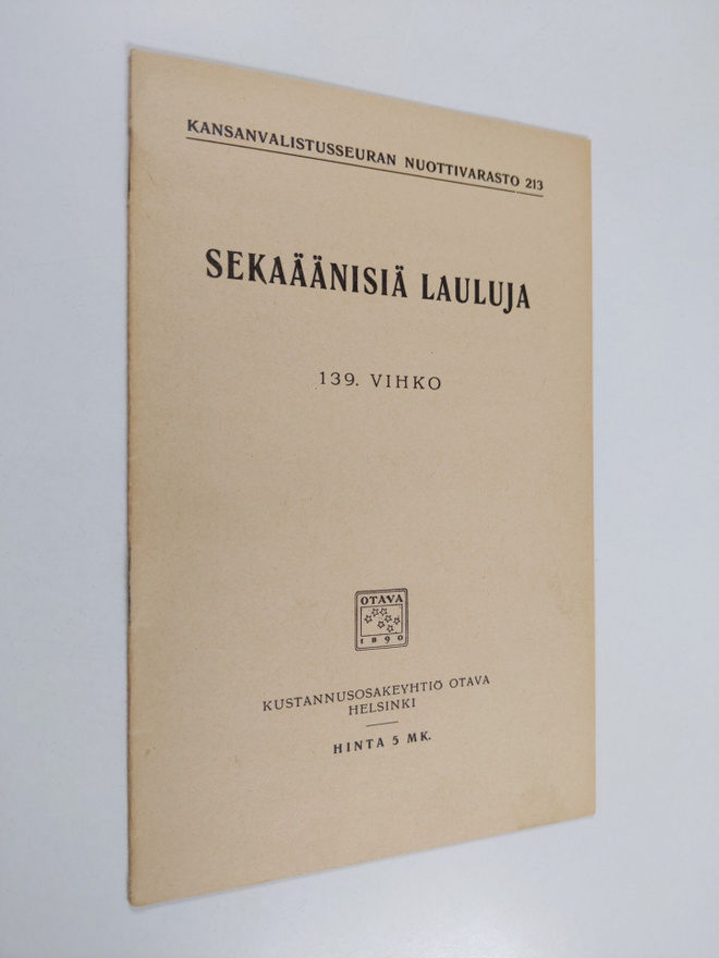 Sekaäänisiä lauluja 139. vihko