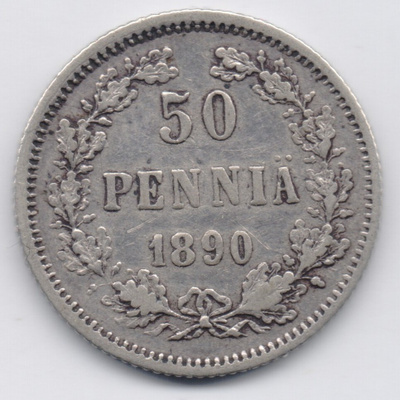1890 50 penniä kl6