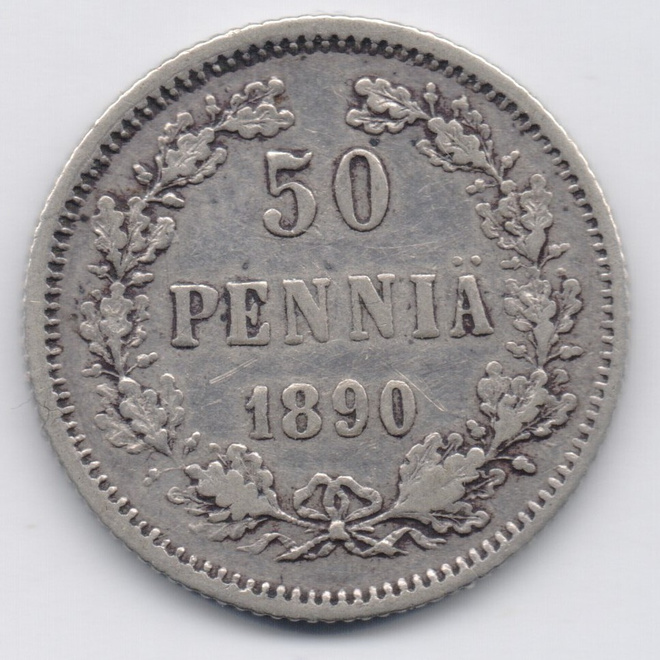 1890 50 penniä kl6