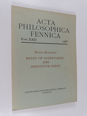 Risto Hilpinen : Rules of acceptance and inductive logic