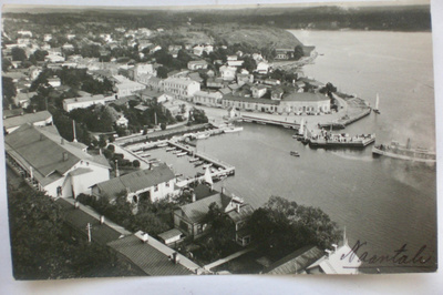 VANHA Valokuva Postikortti Naantali 1926