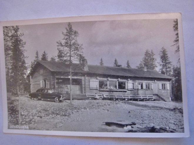 VANHA Postikortti Lappi Rovaniemi Ounasvaara 1950-l