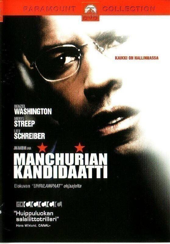 dvd, Manchurian kandidaatti (Denzel Washington) [jännitys]