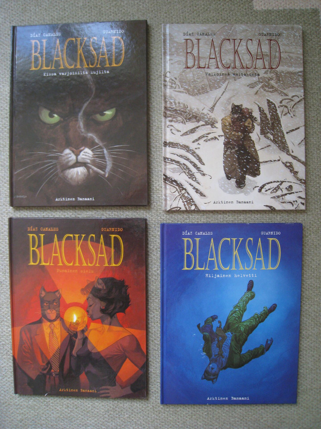 Blacksad 1-4, Lumoojien sukua, 300 ym.