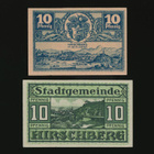 Saksa Notgeld 2 x 10 Pfennig, Hirschberg - pikkukuva 1