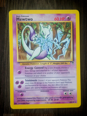 Pokemon kortti Mewtwo Legendary collection rare