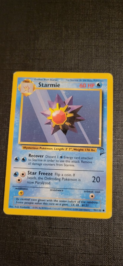 Starmie #94 Base Set 2 common Pokemon CCG card