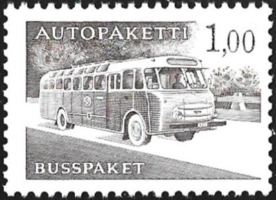 1963 AP 13  ruskea  1,00 mk  ** LaPe AP 13 yEG