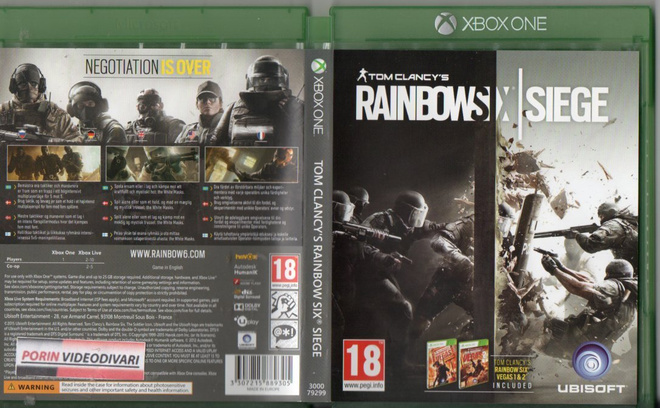 Tom Clancy´S Rainbow Six Siege	(31 133)	k		XBOXONE					toimi