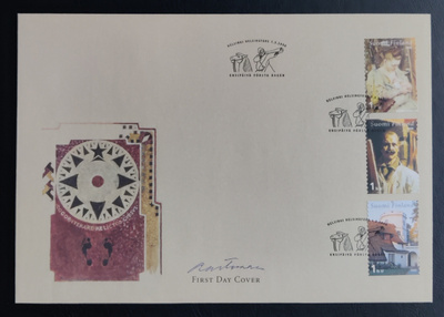 2006 FDC Gallen-Kallela 1 lk. - taiteilijan nimmari