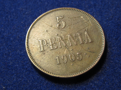 5 penniä 1905