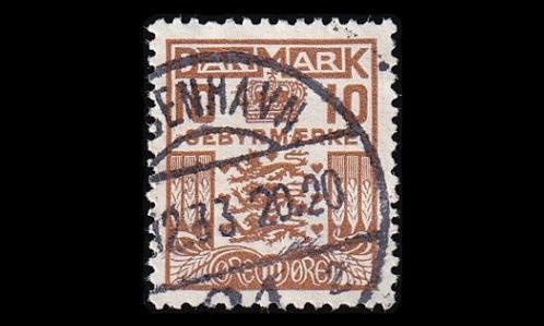 Tanska VM_16 o Gebyr 10 öre ruskea (1930)