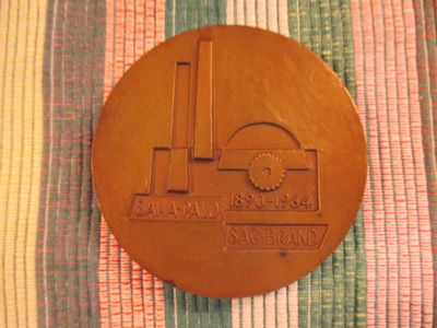 Saha-Palo .Keskinäinen Vakuutusyhtiön 75 V 1820-1964 mitali.