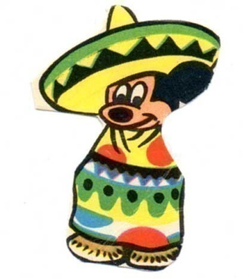 WANHA DISNEY / Mikki Hiiri meksikolaisena. 1960-l.