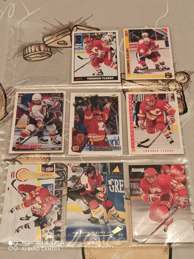 Theoren Fleury NHL kortteja 8kpl