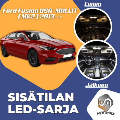Ford Fusion (MK2) USA Sisätilan LED-sarja 7-osai