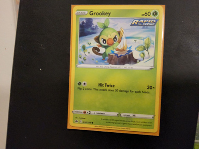 Grookey #16 Pokemon Chilling Reign card