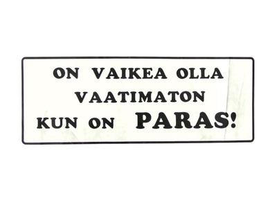 ON VAIKEAA OLLA VAATIMATON TARRA (1967) ILMAINEN TOIMITUS
