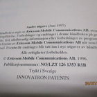 Ericsson kännykän käyttöohje v 1996 - pikkukuva 2