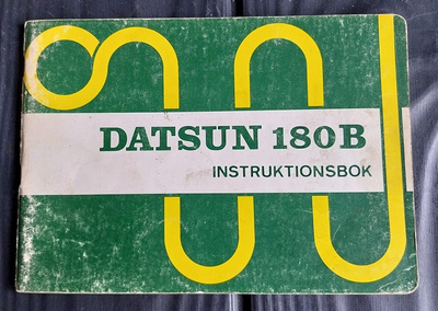 DATSUN 180B instruktionsbok käyttöohjekirja