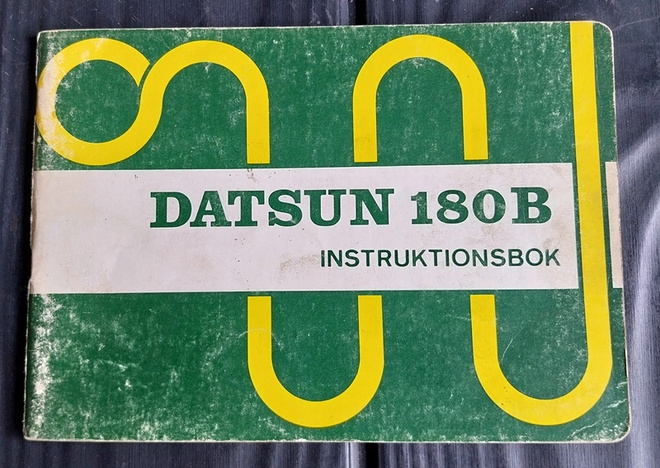 DATSUN 180B instruktionsbok käyttöohjekirja