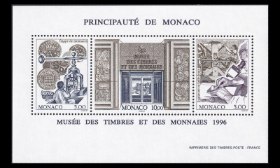 Monaco 2311-3BL70 ** Raha- ja postimerkkimuseo (1996)