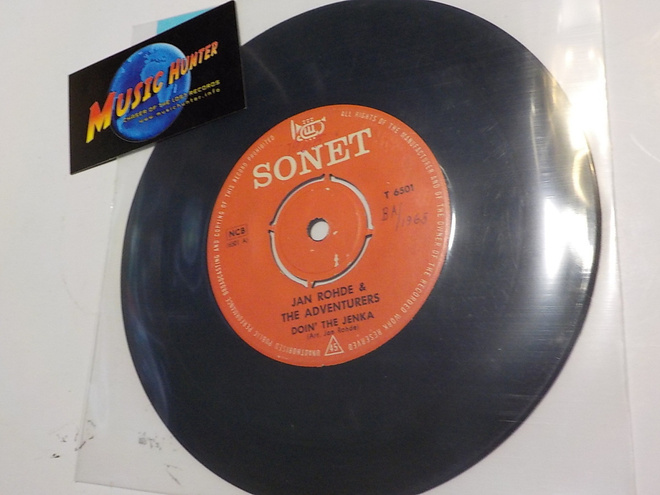 JAN ROHDE & THE ADVENTURERS - DOIN' THE JENKA VG+ 7'' SINGLE