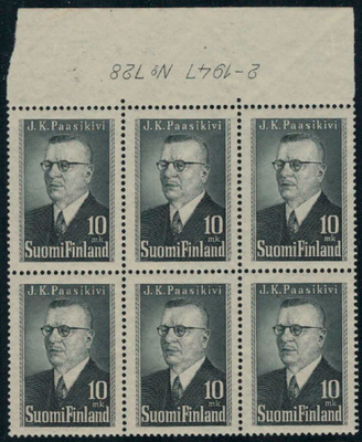 1947 Paasikivi nro-6lo ++