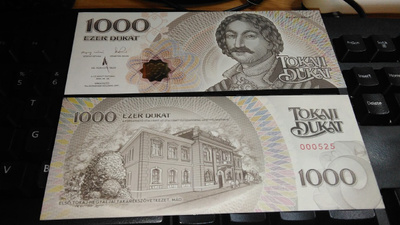 Hungary Unkari 1000 Dukat 2015/2016 Local Money UNC