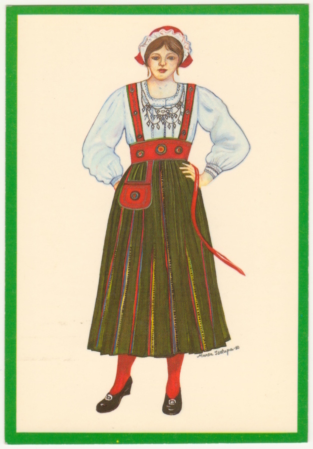 Orimattilan kansallispuku postikortti