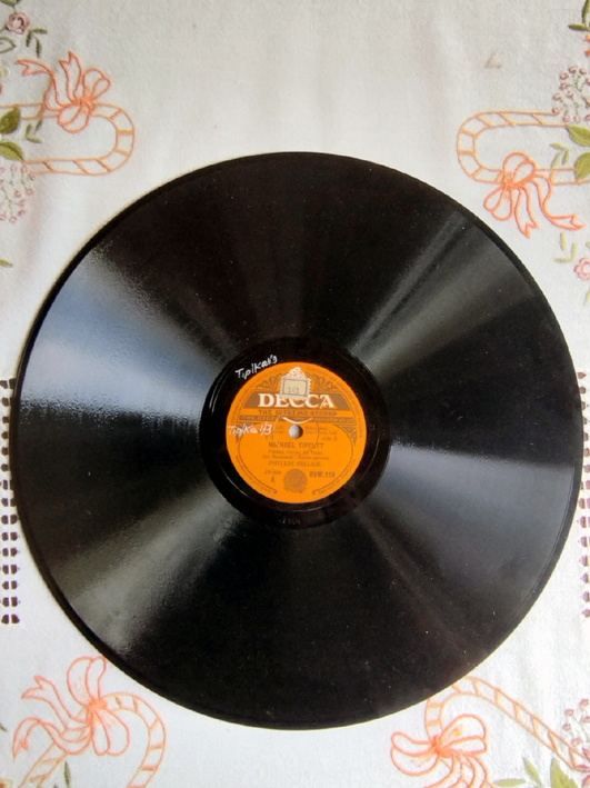 78 rpm savikiekot Michael Tippett (3 kpl)