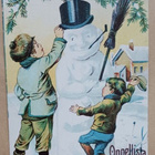 Lapset rakentaneet lumiukon, Uusi Vuosi, p. 1910 - pikkukuva 1