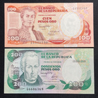Colombia 100 & 200 Pesos UNC - pikkukuva 1