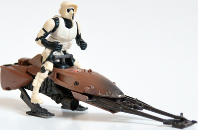 Star Wars: POTF2 - Imperial Speeder Bike with biker scout