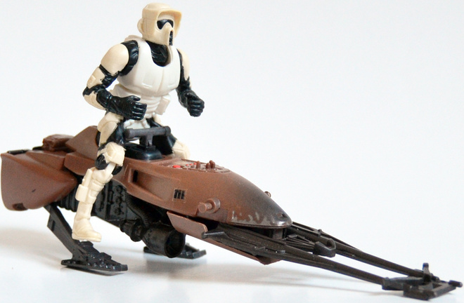 Star Wars: POTF2 - Imperial Speeder Bike with biker scout