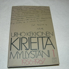 Urho Kekkonen Kirjeitä myllystäni 1 1956 - 1967 -sid - pikkukuva 1