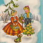 Postikortti, JOULUKORTTI, vanha v 1957 - pikkukuva 1