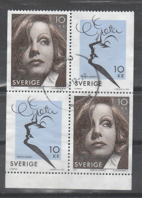Ruotsi 2005, Greta Garbo Fa 2508+9, vihkon sivu, nelilö